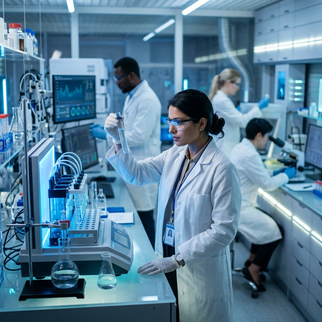 CPTR scientists working in laboratory