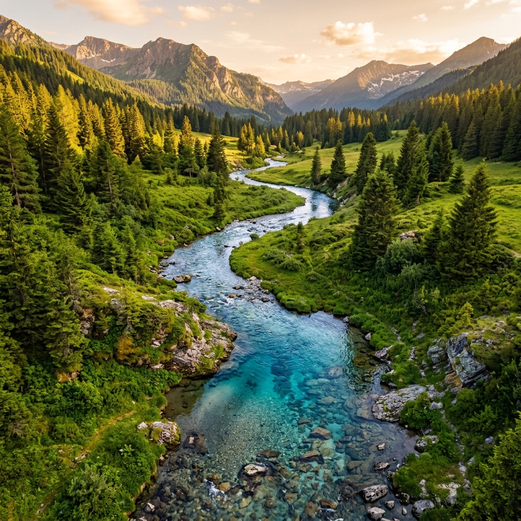 Clean natural water environment